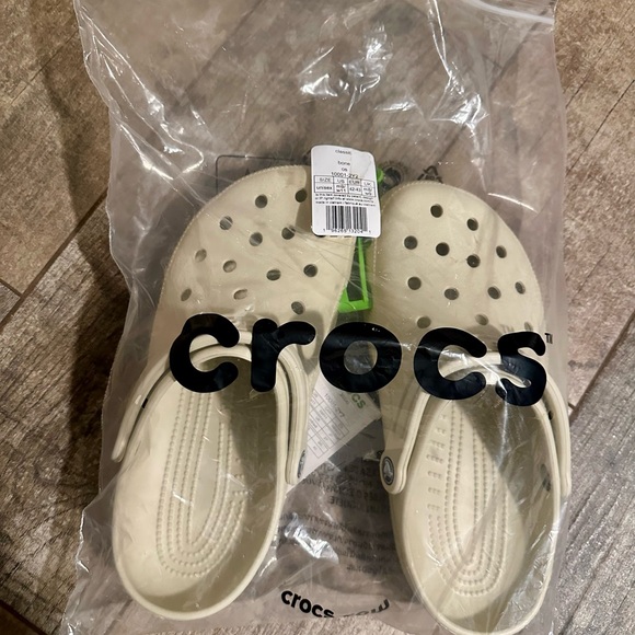 CROCS Women's 11 Sandals - Beige Bone Tan Mens 9 - Picture 2 of 4